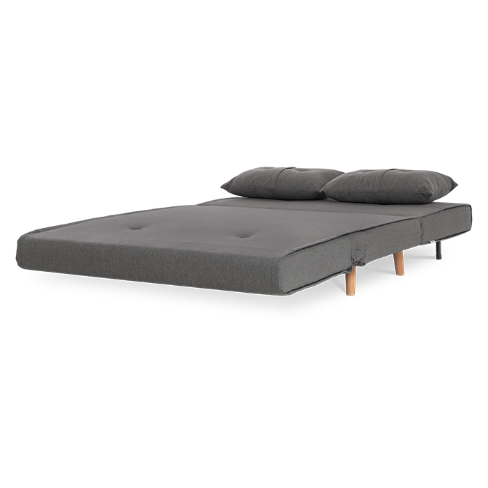 Futon Tela Gris Oxford Satek | Sofá Cama y Futones | salas